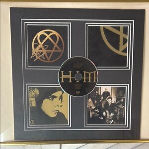 HIM Love Metal CD with Gold and Black Design Autographed by Ville Valo